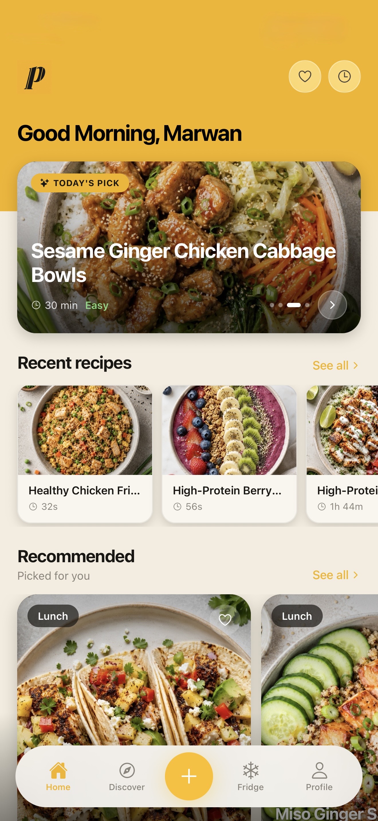 PlateBuddy app home screen